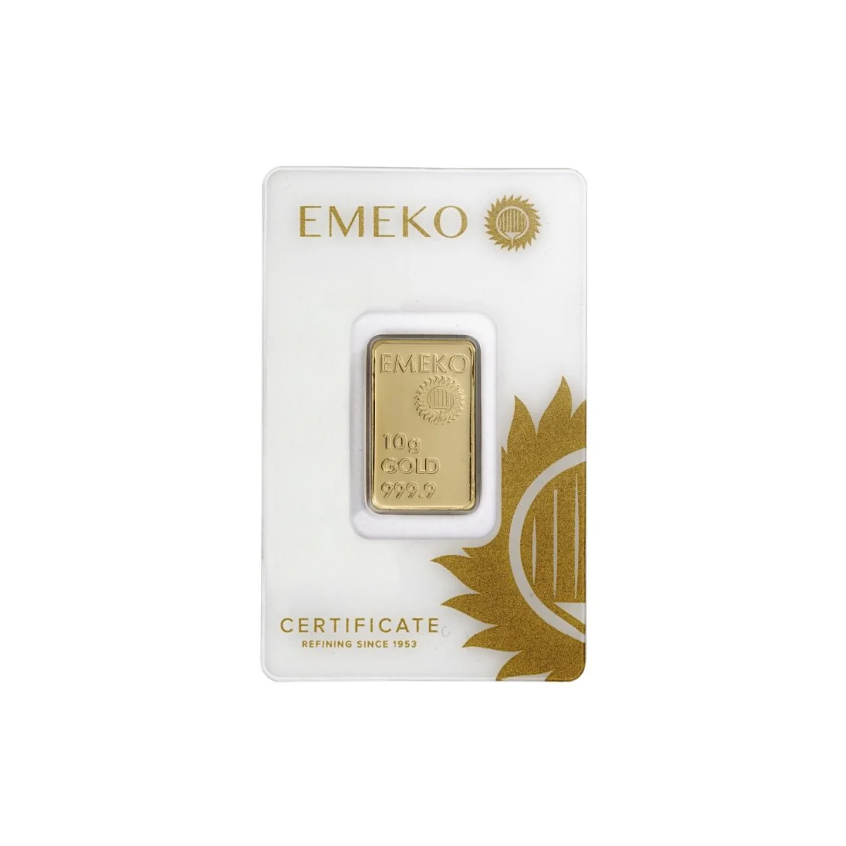 Lingot d'or 10 grammes Emeko