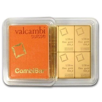Goudbaar CombiBar 10 x 1/10 ounce Valcambi